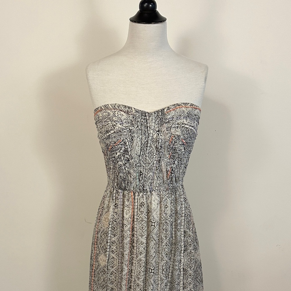 Twelfth Street by Cynthia Vincent Strapless Silk Maxi Dress